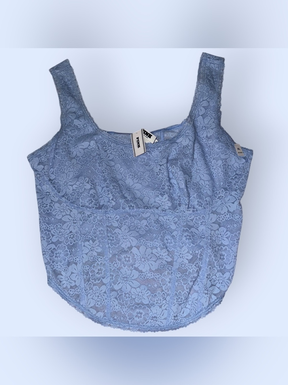 Pink Victoria’s Secret Lace Cinched Corset Top